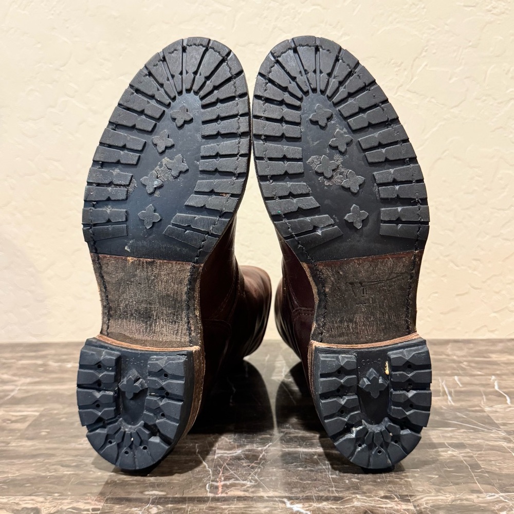 Vintage Foundry Co. Leather Engineer Moto Boots - Picture 9 of 11
